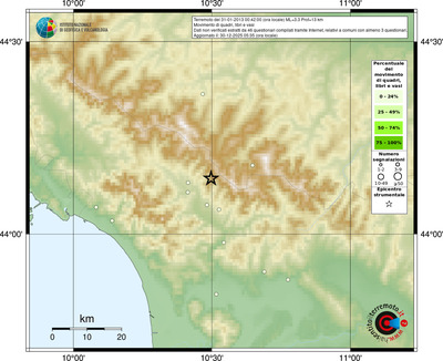 Mappa comuni con almeno 3 questionari