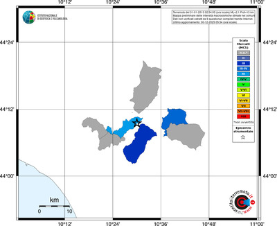 Mappa MCS - territori comuni