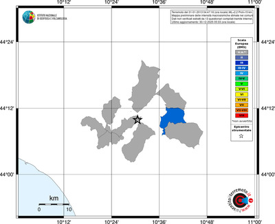 Mappa EMS - territori comuni