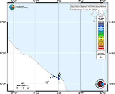 Mappa EMS - territori località