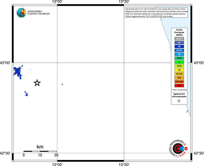 Mappa EMS - territori località