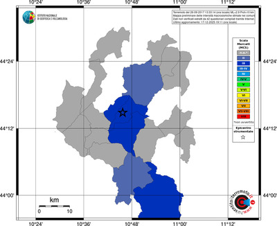 Mappa MCS - territori comuni