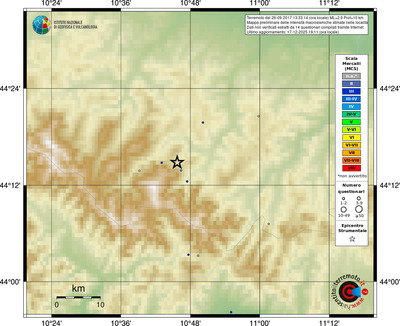 Mappa MCS - località
