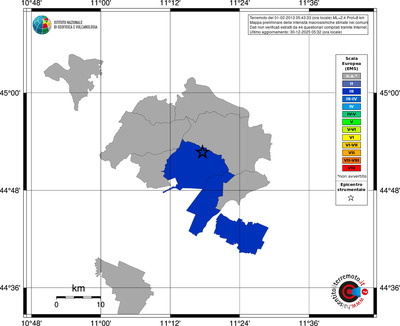 Mappa EMS - territori comuni