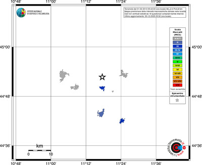 Mappa MCS - territori località
