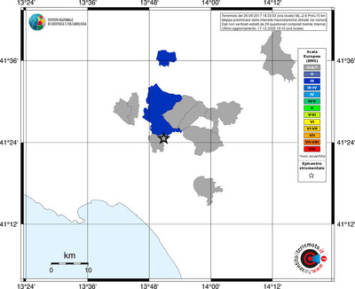 Mappa EMS - territori comuni