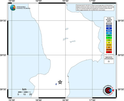 Mappa EMS - territori località