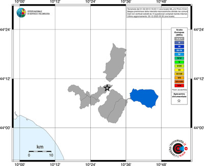 Mappa EMS - territori comuni