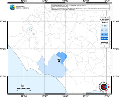Mappa territorio comunale con almeno 3 questionari