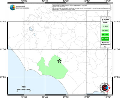 Mappa territorio comunale con almeno 3 questionari