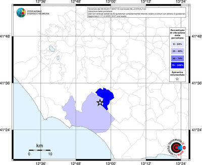 Mappa territorio comunale con almeno 3 questionari