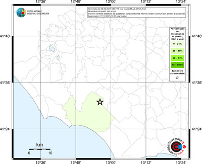 Mappa territorio comunale con almeno 3 questionari