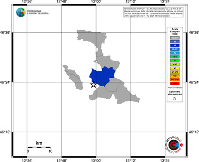 Mappa EMS - territori comuni