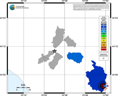 Mappa EMS - territori comuni