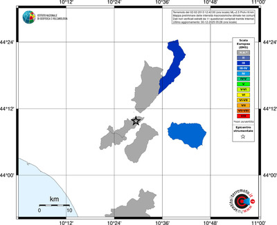 Mappa EMS - territori comuni