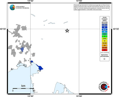 Mappa EMS - territori comuni