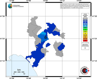 Mappa EMS - territori comuni