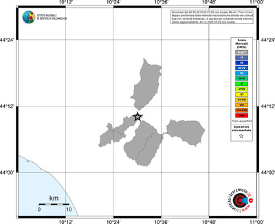 Mappa MCS - territori comuni