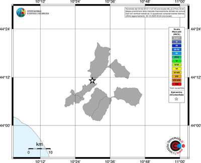 Mappa MCS - territori comuni