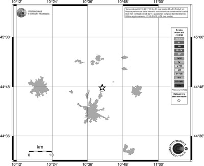 Mappa MCS - territori località