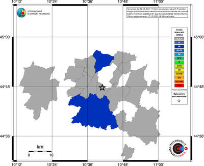 Mappa MCS - territori comuni