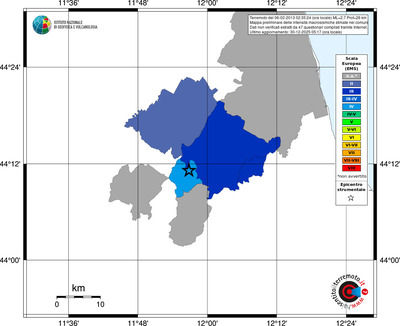 Mappa EMS - territori comuni