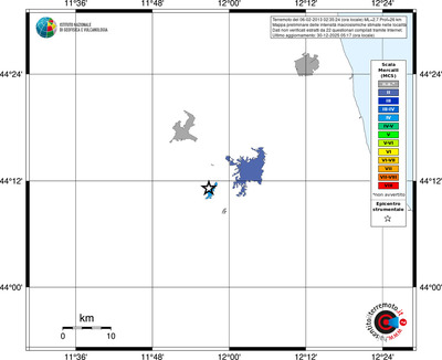 Mappa MCS - territori località