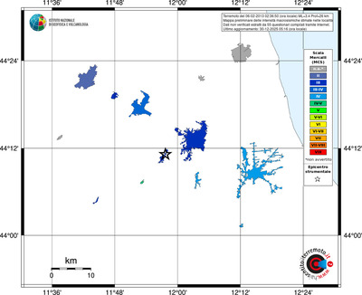 Mappa MCS - territori località