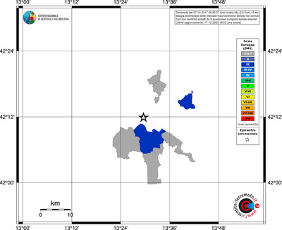 Mappa EMS - territori comuni