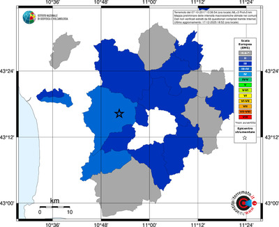 Mappa EMS - territori comuni