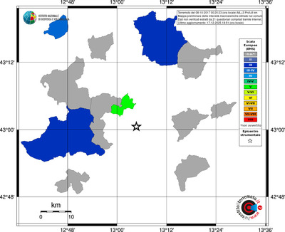 Mappa EMS - territori comuni