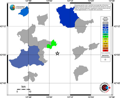 Mappa MCS - territori comuni