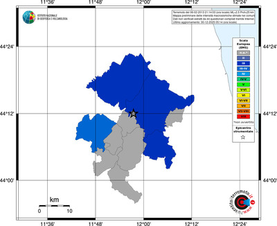 Mappa EMS - territori comuni