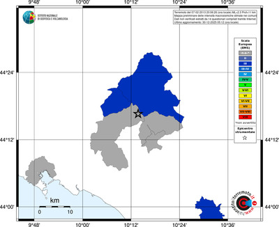 Mappa EMS - territori comuni
