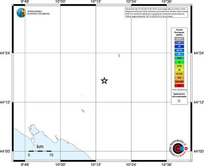 Mappa EMS - territori località