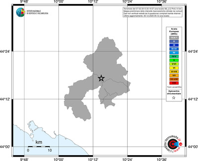 Mappa EMS - territori comuni