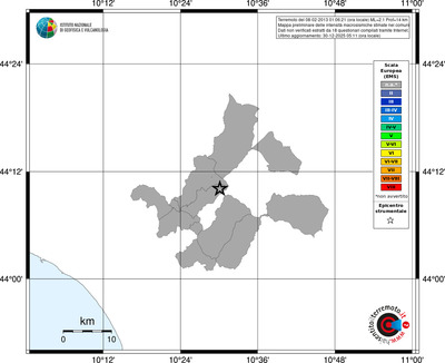 Mappa EMS - territori comuni