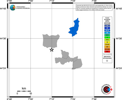 Mappa EMS - territori comuni