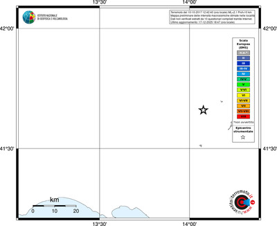 Mappa EMS - territori località