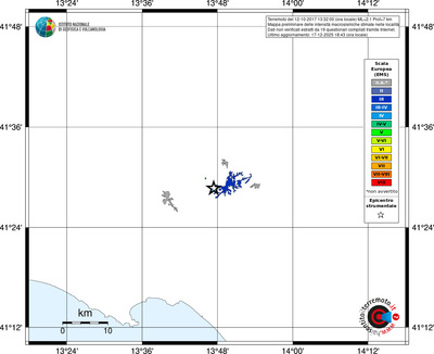 Mappa EMS - territori località