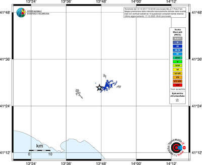 Mappa MCS - territori località