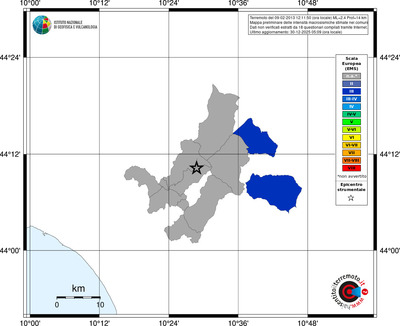 Mappa EMS - territori comuni