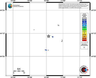 Mappa EMS - territori località
