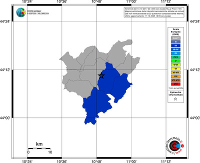 Mappa EMS - territori comuni