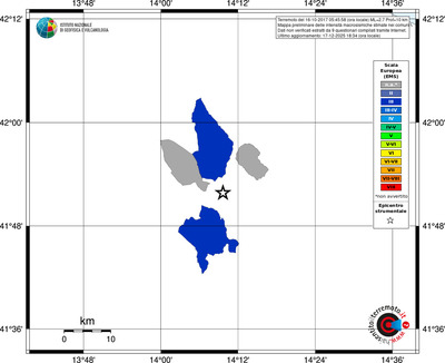 Mappa EMS - territori comuni