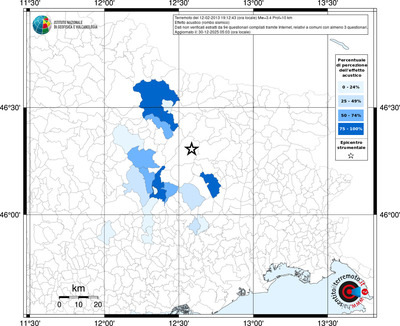 Mappa territorio comunale con almeno 3 questionari