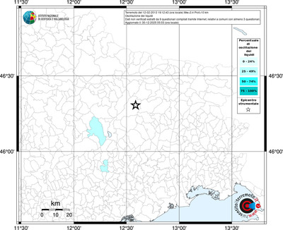Mappa territorio comunale con almeno 3 questionari