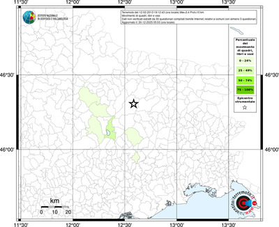 Mappa territorio comunale con almeno 3 questionari
