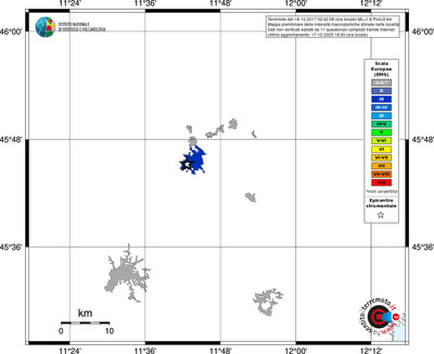 Mappa EMS - territori località
