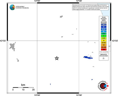 Mappa EMS - territori località